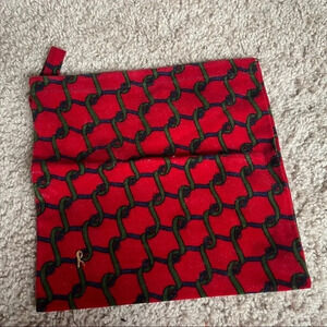 Vintage Roberta Di Camerino velvet pouch travel vacation makeup pouch wallet bag